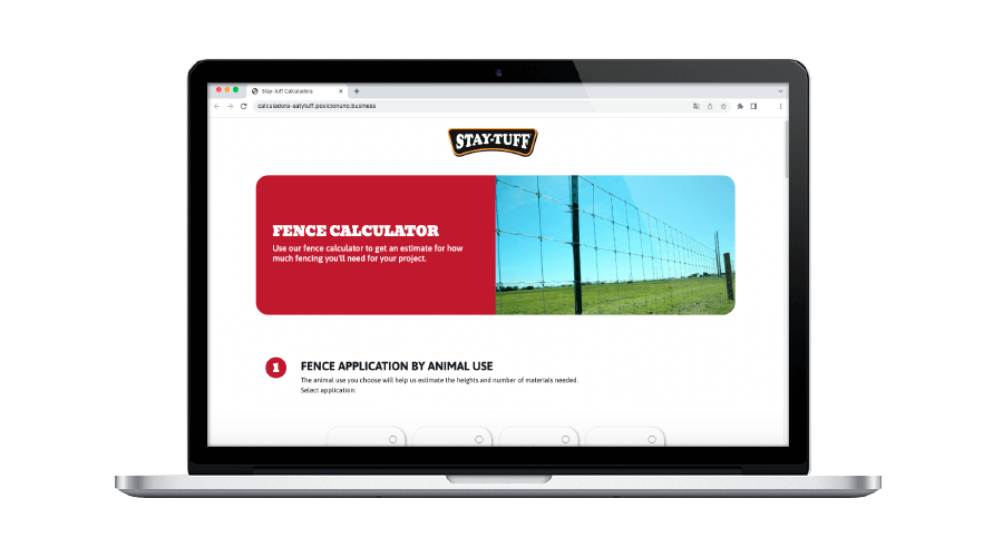 Estimate your fencing materials with the STAY-TUFF Calculator