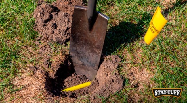 Check for underground utility lines before insalling fence posts or any type of livestock fencing
