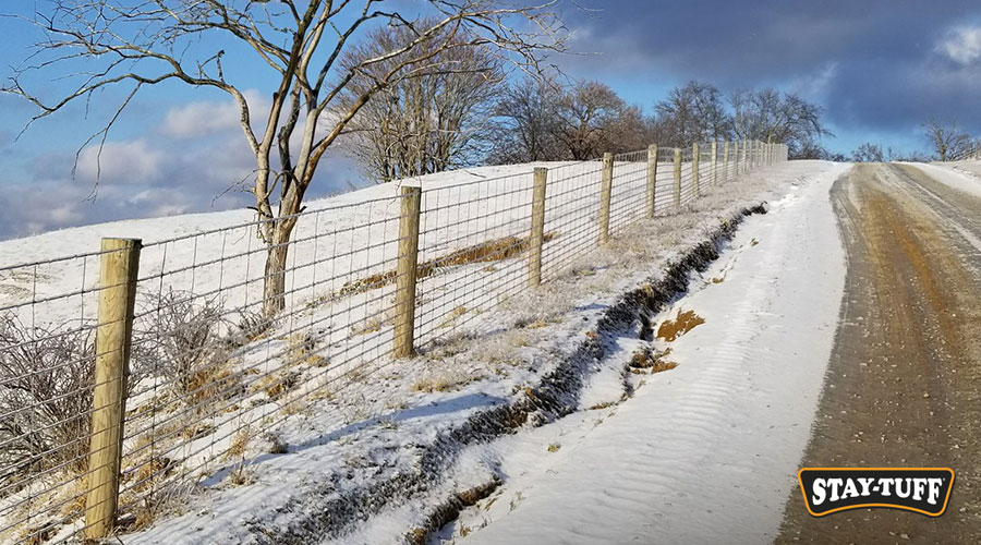Our fences, wires, and panels resist harsh weather conditions