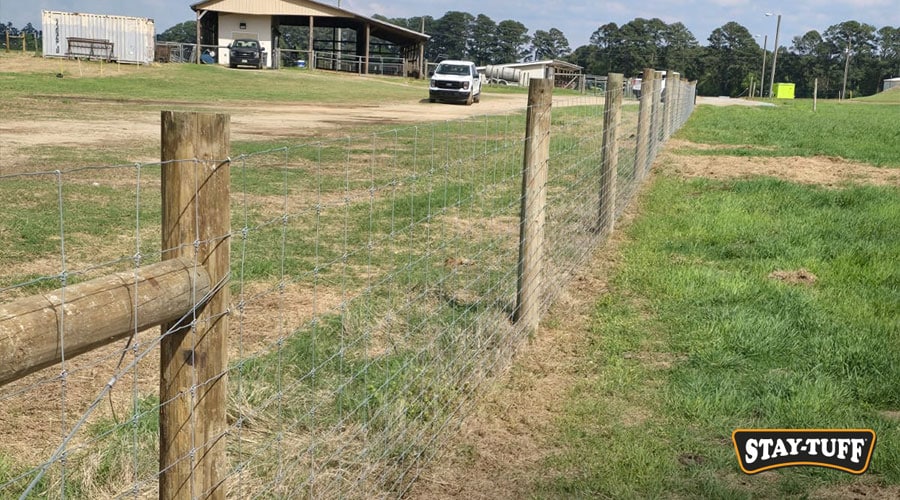 You can place fence posts further apart with STAY-TUFF
