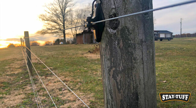 On its own or with other fences, STAY-TUFF Electric Wire maximizes security around your area