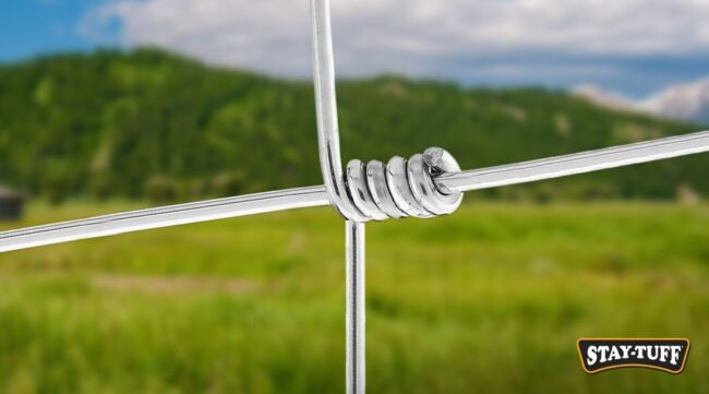 The woven fence fabric resists weather and sagging