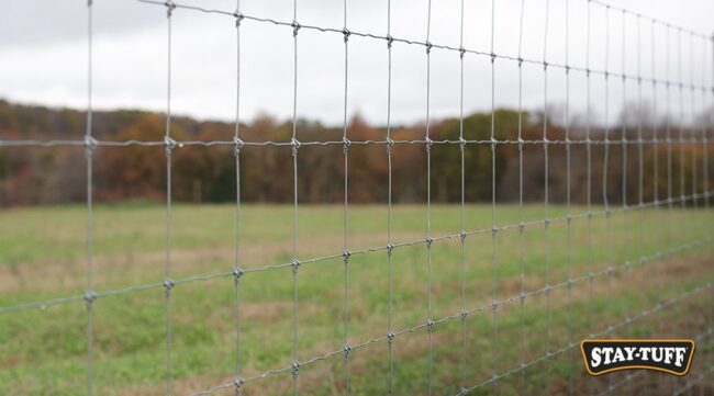 STAY-TUFF Fixed Knot Fence is popular because of its ability to maintain tension and strength over time